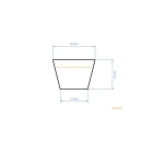 Keilriemen 2404 mm x 2464 mm x 15,7 mm für MTD Cub Cadet Gutbrod Gartentraktoren (OEM 754-0479A 954-0479A 754-0479 954-047)