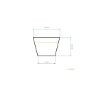 Keilriemen 2451 mm x 2501 mm x 13 mm für Stiga Alpina Brill Scag Dolmar Sabre Sabo Honda Castelgarden Gartentraktoren (OEM 35062001/0 CG35062011H0)
