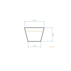 Keilriemen 2650 mm x 2700 mm x 13 mm für Husqvarna Partner Poulan AYP Gartentraktoren (OEM 532405143 584453101 405143)
