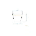 Keilriemen 650 mm x 668 mm x 10 mm für Rasenmäher, Vertikutierer und andere Gartengeräte