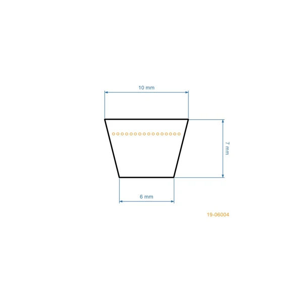 Keilriemen 660 mm x 698 mm x 10 mm für Rasenmäher, Vertikutierer und andere Gartengeräte