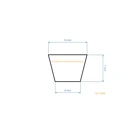 Keilriemen 710 mm x 748 mm x 10 mm für Stiga Castel Garden Alpina Ibea Honda Kynast Rasenmäher (OEM 25100127301 23161-VEO-M11 1136-1614-01)