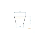Keilriemen 725 mm x 763 mm x 10 mm für Rasenmäher, Vertikutierer und andere Gartengeräte