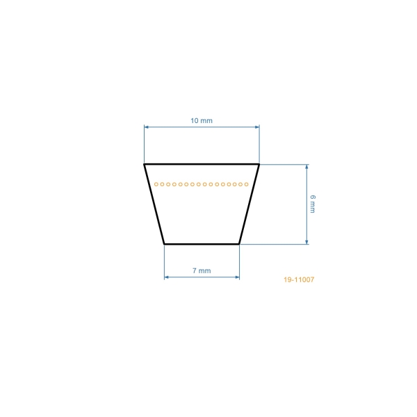 Keilriemen 765 mm x 803 mm x 10 mm für Castel Garden Honda Victus Stiga Honda Oleo-Mac Rasenmäher (OEM 35064100/0 80056-VF4-003 1111920001)