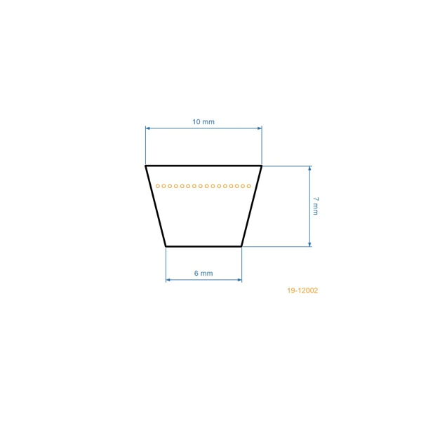 Keilriemen 790 mm x 828 mm x 10 mm für NAC NGP Chinesische Rasenmäher und Hobbymäher (OEM S510 GB11511-1997-Z)