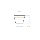 Keilriemen 820 mm x 858 mm x 10 mm für Castel Garden Honda Stiga Wolf Rasenmäher (OEM 35064150 35064150/0 1111-9201-01 1111920101 22431-VE0-L02)