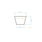 Keilriemen 820 mm x 858 mm x 10 mm für Castel Garden Honda Stiga Wolf Rasenmäher (OEM 35064150 35064150/0 1111-9201-01 1111920101 22431-VE0-L02)