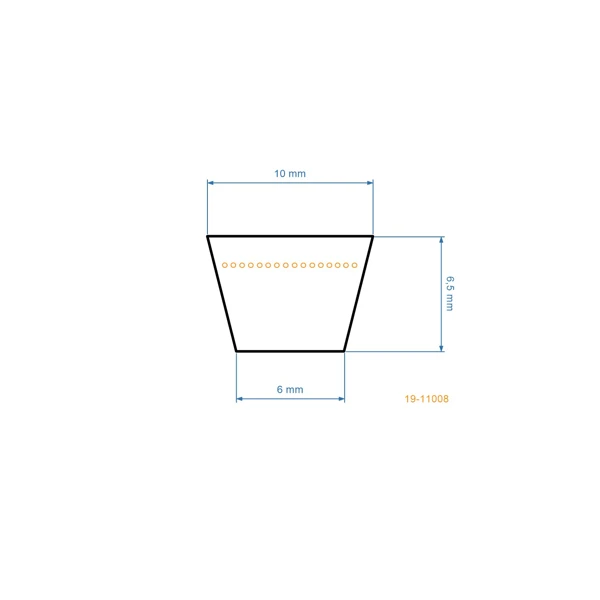 Keilriemen 820 mm x 858 mm x 10 mm für Castel Garden Honda Stiga Wolf Rasenmäher (OEM 35064150 35064150/0 1111-9201-01 1111920101 22431-VE0-L02)