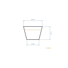 Keilriemen 825 mm x 863 mm x 10 mm für Rasenmäher, Vertikutierer und andere Gartengeräte