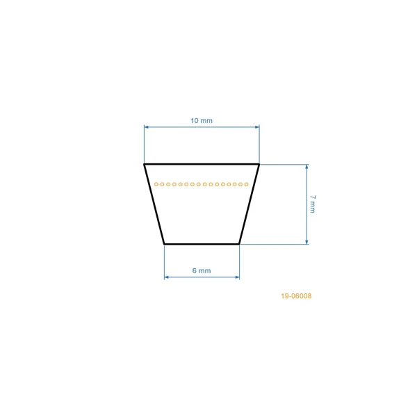 Keilriemen 825 mm x 863 mm x 10 mm für Rasenmäher, Vertikutierer und andere Gartengeräte