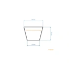 Keilriemen 829 mm x 889 mm x 17,0 mm für Gartentraktoren MTD Gutbrod Yard Man Bolens Fleurelle Raiffeisen Oleo-Mac Marina (OEM 954-0453 754-0453 754-05040)