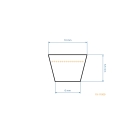 Keilriemen 840 mm x 878 mm x 10 mm für Stiga Alpina Castel Garden Mountfield Rasenmäher (OEM 35064195/0 135064195/0)