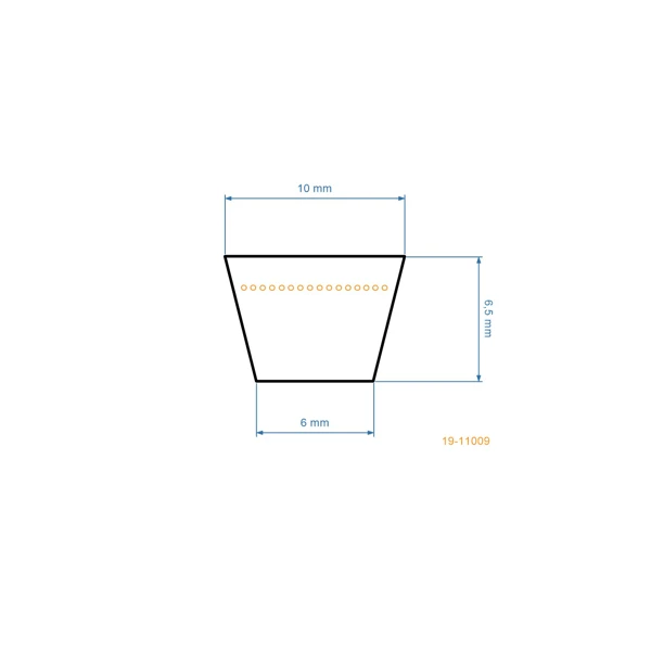Keilriemen 840 mm x 878 mm x 10 mm für Stiga Alpina Castel Garden Mountfield Rasenmäher (OEM 35064195/0 135064195/0)