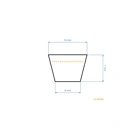 Keilriemen 865 mm x 903 mm x 10 mm für Rasenmäher, Vertikutierer und andere Gartengeräte