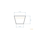 Keilriemen 997 mm x 1066 mm x 16,2 mm für MTD Rasenmäher (OEM 754-04171A 754-04171 954-04171)