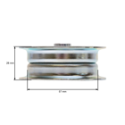 Keilriemenspannrolle für Gartentraktoren Husqvarna Partner Jonsered McCulloch Poulan (OEM 532436812)