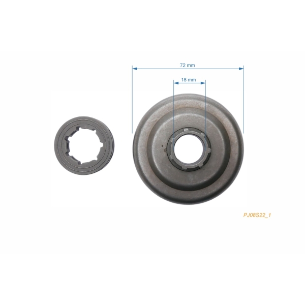 Kettenrad 0.404" 7 Zähne für Kettensägen Stihl 08 08S 07S (OEM 11086402025)