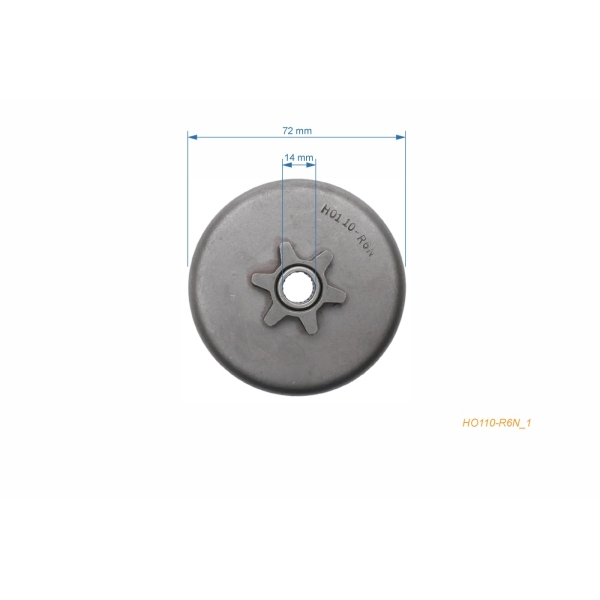 Kettenrad 3/8" 6 Zähne für Kettensägen Homelite 101 150 AUTO 245 EZ MINI EZ SUPER EZ 200 SUPER EZ 240 XL1