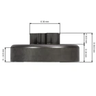 Kettenrad 3/8" 6 Zähne für Kettensägen Homelite XLMINI SLX MINI A0 190 5240 200 XL-101 XL XL2 180 SUPER2 VI SUPER2 192 (OEM A95653C)
