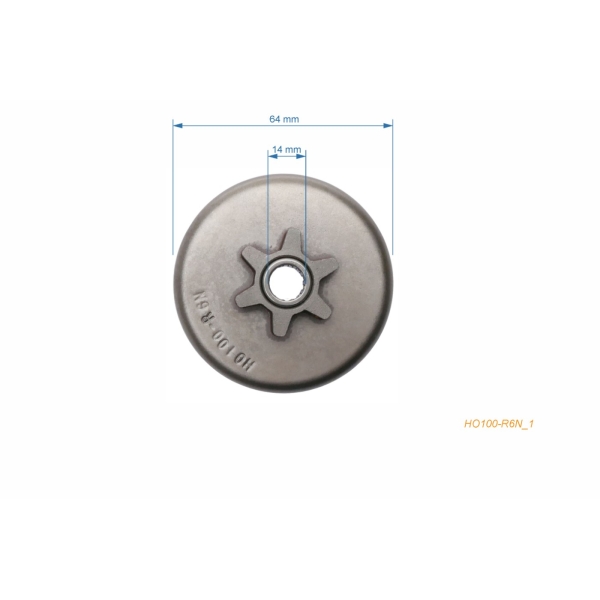 Kettenrad 3/8" 6 Zähne für Kettensägen Homelite XLMINI SLX MINI A0 190 5240 200 XL-101 XL XL2 180 SUPER2 VI SUPER2 192 (OEM A95653C)