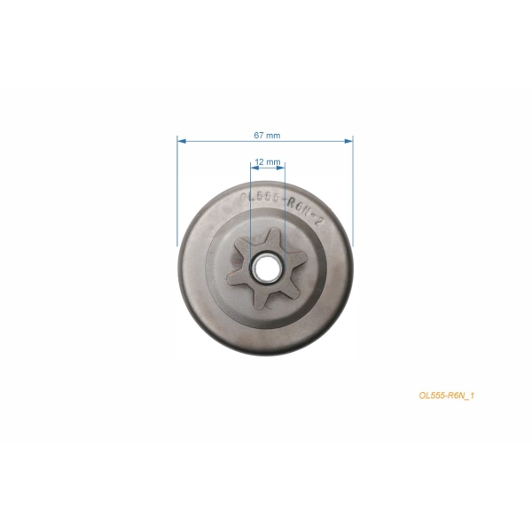 Kettenrad 3/8" 6 Zähne für Kettensägen OLEO-MAC Oleomac 935 Handy 30-35