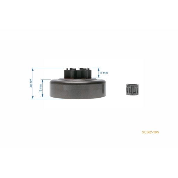 Kettenrad 3/8" 6 Zähne für Kettensägen Solo 605 606 (with 58 mm clutch) 632 634 (OEM 6900595)