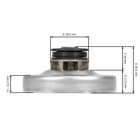 Kettenrad 3/8" 6 Zähne für  Makita UCXX30A (OEM 226223110 125331-7)