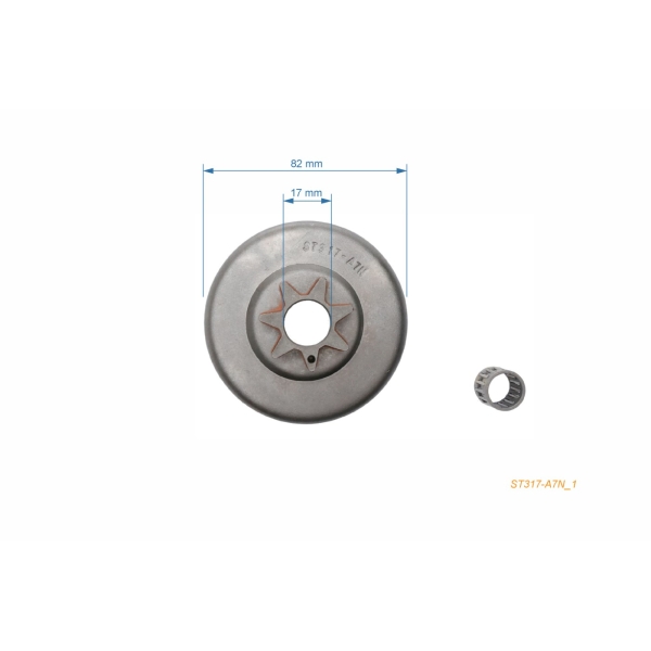 Kettenrad 3/8" 7 Zähne für Kettensägen Stihl 045AV 045AVE 045 AVEQ 056 (OEM 11156402001)