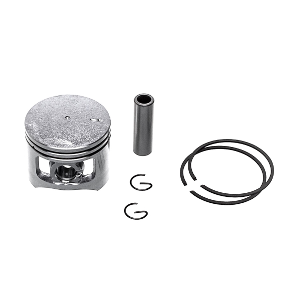 Kompletter kolben 45 mm für Chinasägen und Sägen aus dem Hobbymarkt mit einem Hubraum von 52 ccm