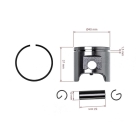 Kompletter Kolben für Husqvarna 340 Jonsered 2141 CS2141 Kettensäge 40 mm (OEM 503870171)