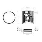 Kompletter Kolben für Husqvarna 445 445E 445E II Jonsered CS2245 CS2245 II McCulloch CS450 Kettensägen 42 mm (OEM 544088403)