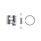 Kompletter Kolben für Kettensägen Husqvarna 555 556 560XP 560XPG Jonsered CS2258 CS2260 CS2260WH 46 mm (OEM 584807806)