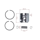 Kompletter Kolben für Trennschneider Partner K960 K970 56 mm (OEM 506413202)