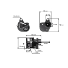 Kompletter Luftfilter mit Deckel für Honda GX240 GX270 Motoren