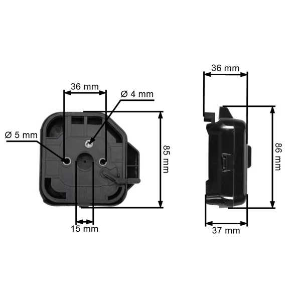 Kompletter Luftfilter mit Filterdeckel für chinesische Motorsensen und Hobby Motorsensen mit 26 ccm Hubraum