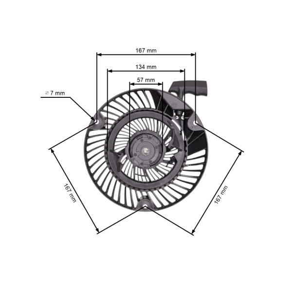 Kompletter Starter für Briggs & Stratton DOV 700 750 Motoren (OEM 793470 593958 798909)