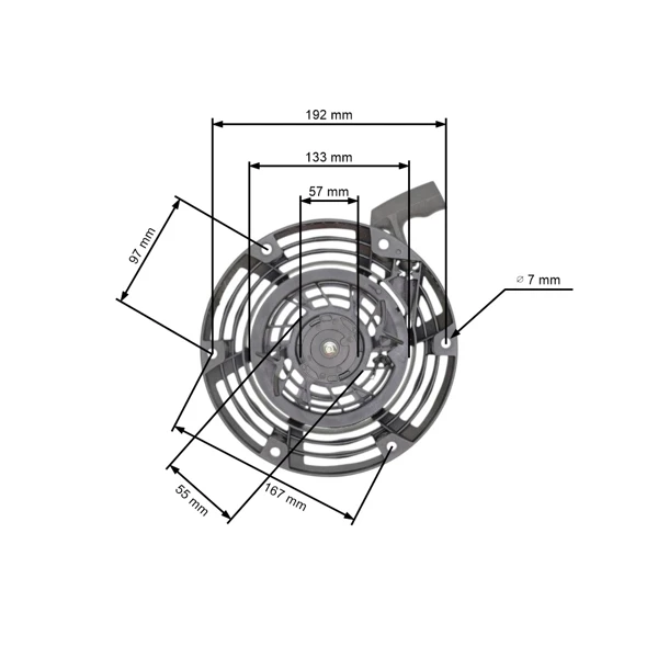 Kompletter Starter für Briggs & Stratton Motoren 796497 Cub Cadet (OEM 12AE999J CC999ES MTD CC999ES)