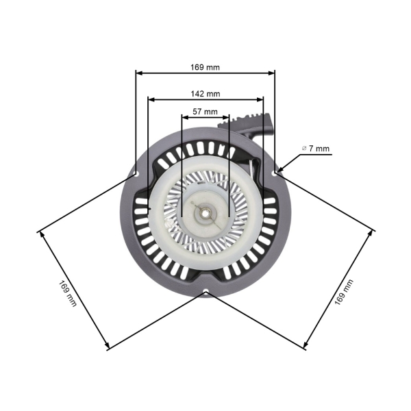 Kompletter Starter für chinesische GO/ON Rasenmäher und Hobbymarktmäher