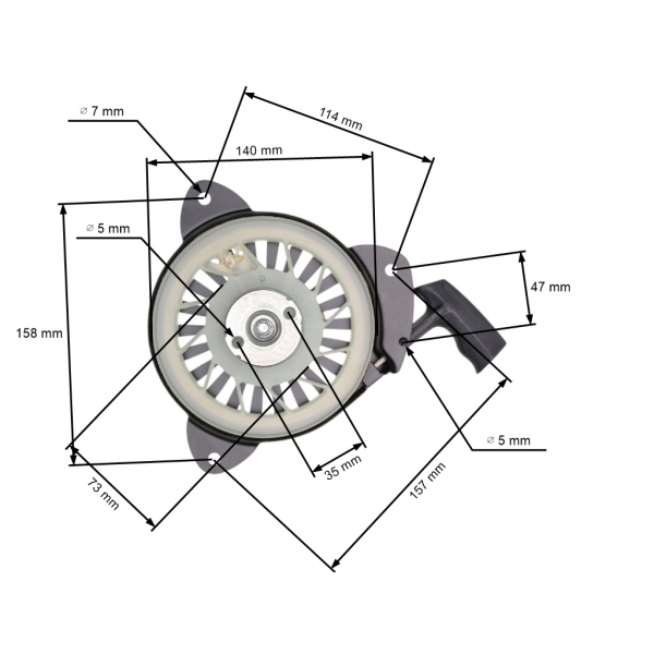 Kompletter Starter für chinesische Motormäher und Mäher aus VEGA-Hobbymärkten