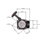 Kompletter Starter für chinesische Motorsensen und Hobbymarkt-Motorsensen mit Hubraum 26 ccm 32 ccm