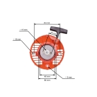Kompletter Starter für Freischneider Husqvarna 124 L 125 L 125LD 125 E 128L 128LD (OEM 579063101)