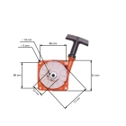 Kompletter Starter für Freischneider OLEO-MAC Oleomac 37 Sparta 42 Sparta 44 Sparta BC 380 Sparta 440 (OEM 61200259R)