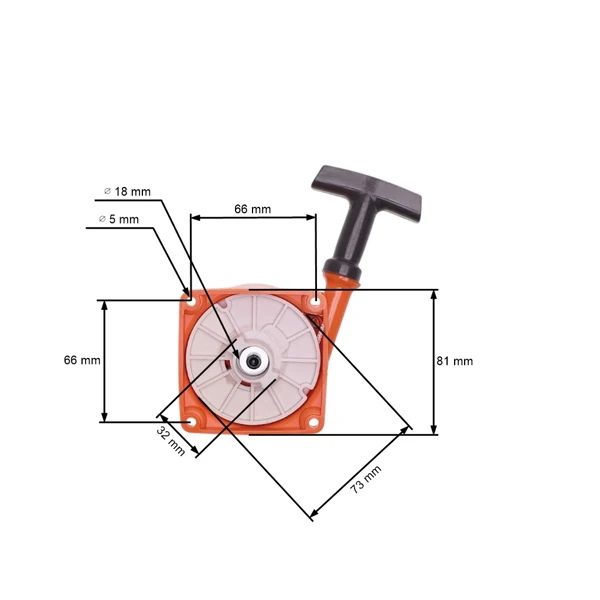 Kompletter Starter für Freischneider OLEO-MAC Oleomac 37 Sparta 42 Sparta 44 Sparta BC 380 Sparta 440 (OEM 61200259R)
