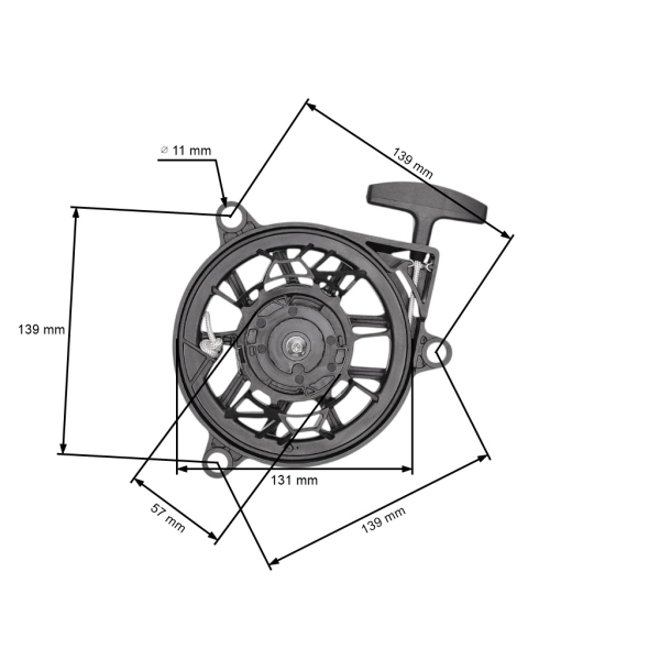 Kompletter Starter für Honda GCV170 GCV200 Motoren (OEM 28400Z9L004)