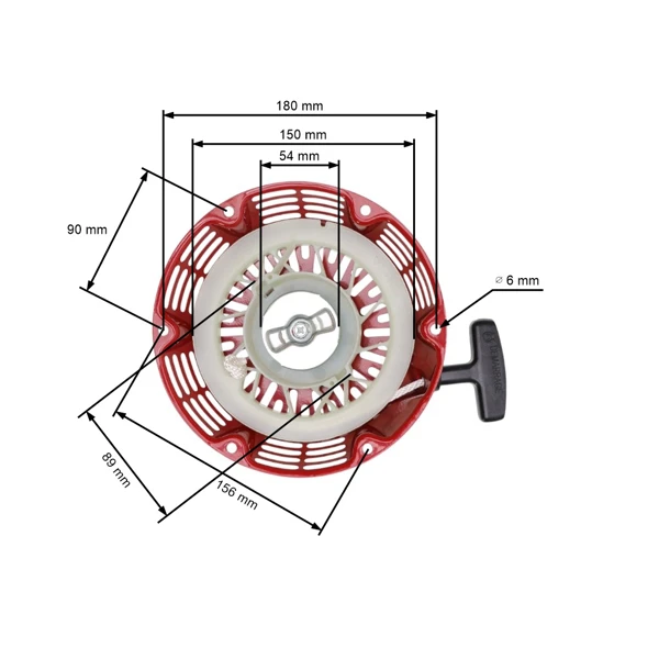 Kompletter Starter für Honda GX240 GX270 Motoren Leistung 8,0 PS - 9,0 PS (OEM 28400ZE2W01ZA 28400ZE2W01ZN 28400-ZE2-W01ZA 28400-ZE2-W01ZB 28400-ZE2-W01ZN)