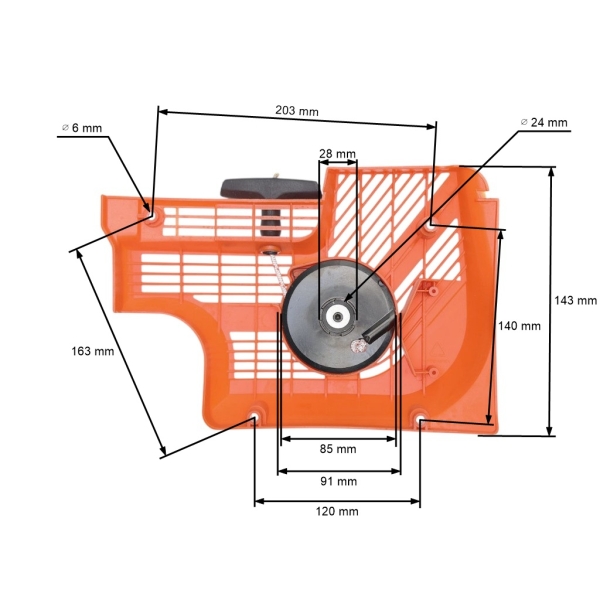 Kompletter Starter für Husqvarna K1270 Stichsägen (OEM 506275507)