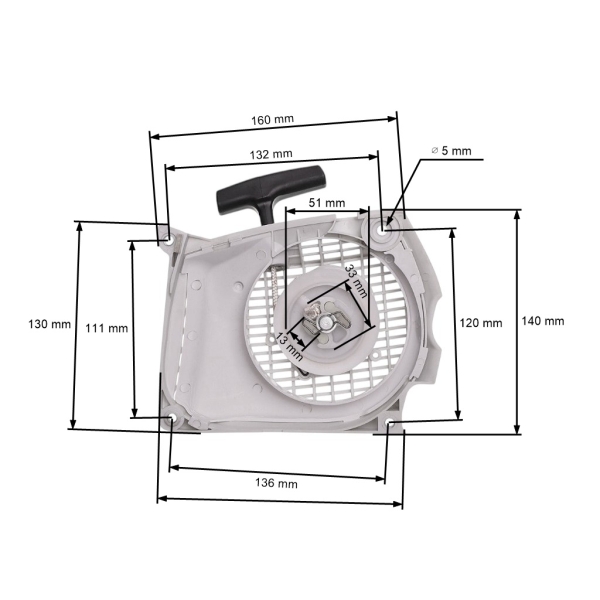 Kompletter Starter für Kettensäge Stihl MS261 MS261C (OEM 11410802100)