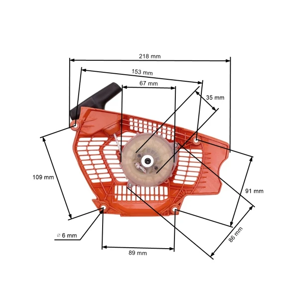 Kompletter Starter für Kettensägen Husqvarna 555 556 560XP 560XPG 562XP 562XPG (OEM 505159204)
