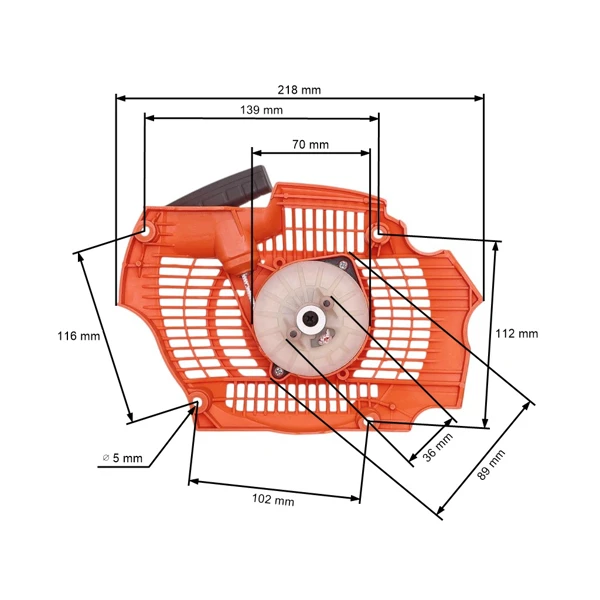 Kompletter Starter für Kettensägen Husqvarna 570 575XP 576 XP (OEM 537202902)