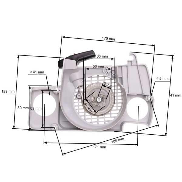 Kompletter Starter für Kettensägen Stihl 017 018 MS170 MS180 (OEM 11300802100)